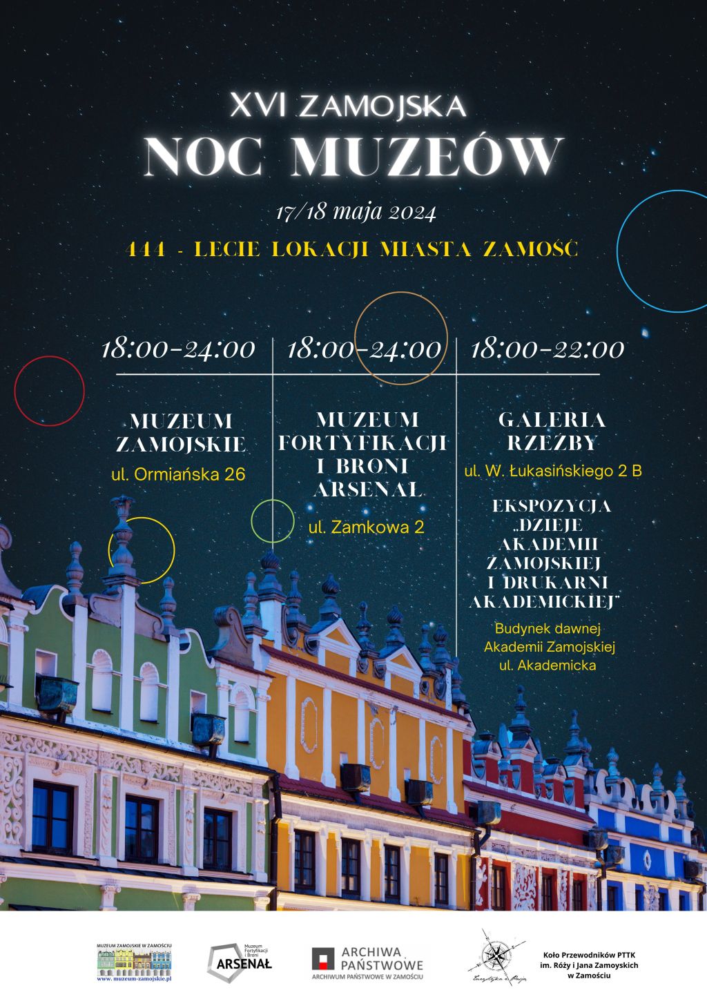 XVI Zamojska Noc Muzew grafika do mediw